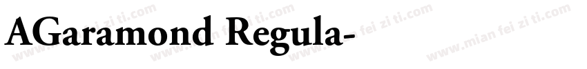 AGaramond Regula字体转换